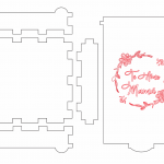 Caja mini para llavero - Vector SVG DXF para Laser CO2 - Descargable gratis | Stanser