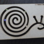 Caracol para canicas - Vector descarganle para corte CNC y grabado laser gratis | Stanser