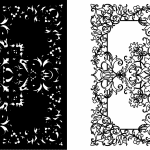 Borde ornamental - Vector SVG DXF para CNC Router y Laser CO2 - Descargable gratis | Stanser