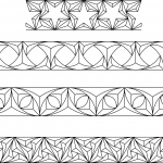 Conjunto de patrones para borde - Vector SVG DXF para CNC Router y Laser CO2 - Descargable gratis | Stanser