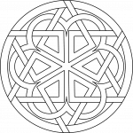 Ornamento circular entrelazado - Vector SVG DXF para CNC Router y Laser CO2 - Descargable gratis | Stanser