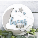 Decoración de pared "Luna" - Vector descarganle para corte CNC y grabado laser gratis | Stanser
