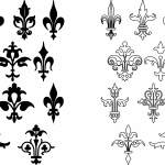 Colección diseño de flor de lis - Vector SVG DXF para CNC Router y Laser CO2 - Descargable gratis | Stanser