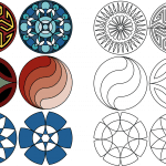 Colección patrones circulares sencillos - Vector SVG DXF para CNC Router y Laser CO2 - Descargable gratis | Stanser