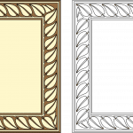 Borde marco convencional - Vector SVG DXF para CNC Router y Laser CO2 - Descargable gratis | Stanser