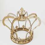 Corona Real 3D - Vector SVG DXF para CNC Router y Laser CO2 - Descargable gratis | Stanser
