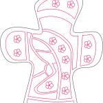 Cruz con Virgen María - Vector SVG DXF para CNC Router y Laser CO2 - Descargable gratis | Stanser