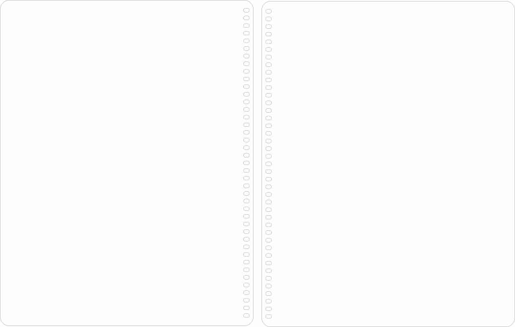 Pastas lisas para libreta — vector para corte CNC