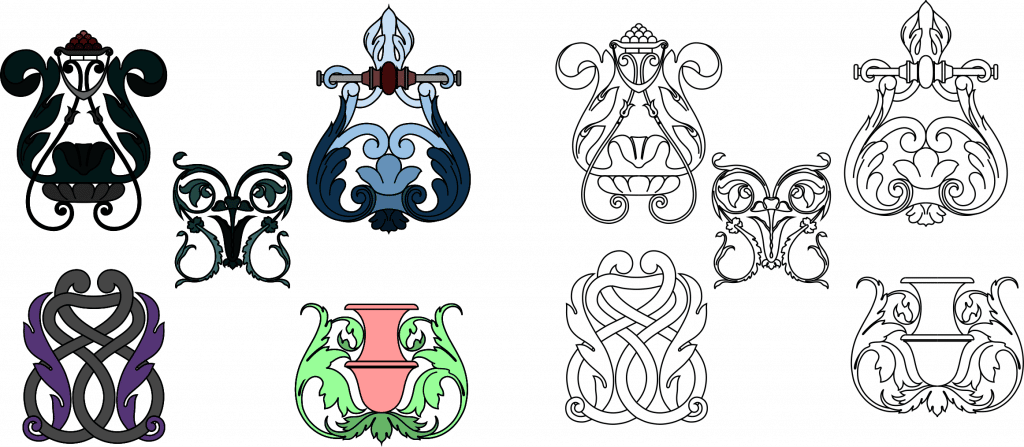 Clip Art — vector para corte CNC