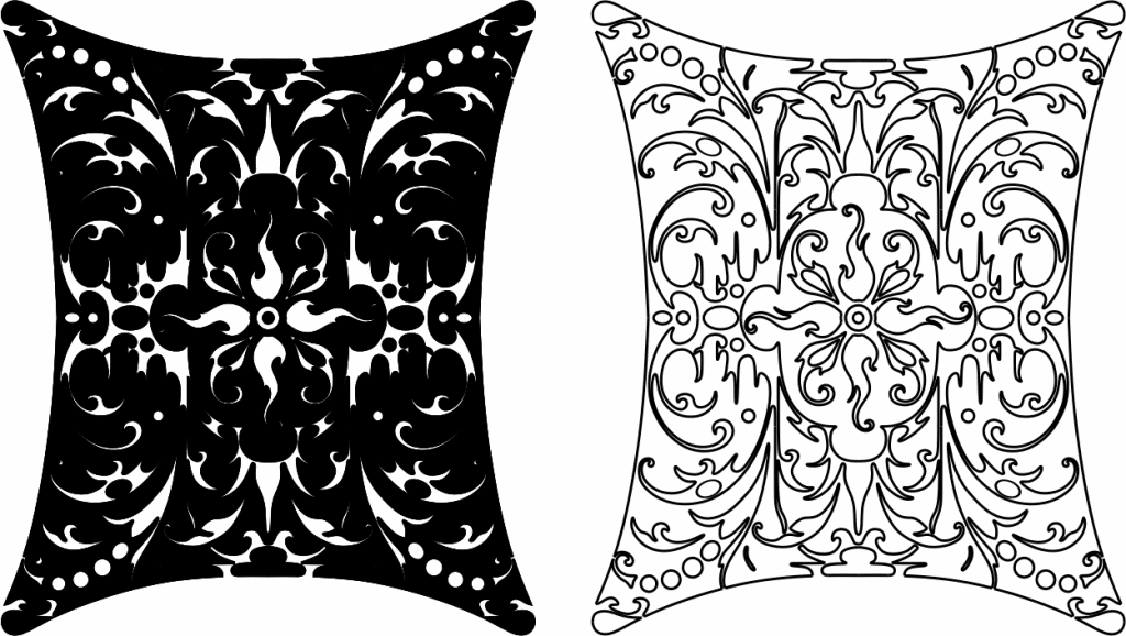 Cojín — vector para corte CNC