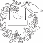 Aro con pájaro - Vector descarganle para corte CNC y grabado laser gratis | Stanser