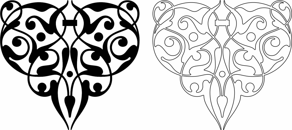Centro decorativo — vector para corte CNC
