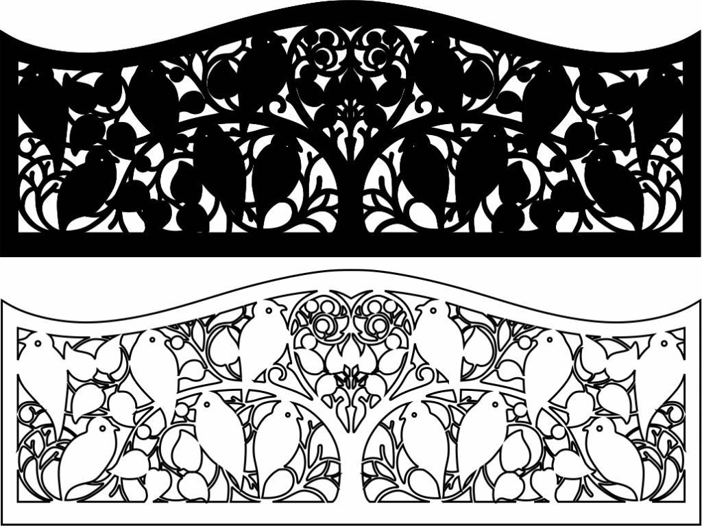 Descanso para piano — vector para corte CNC