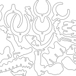 Huesos de dientes de sable a 6mm - Vector descarganle para corte CNC y grabado laser gratis | Stanser