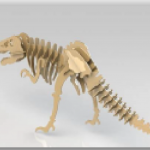 Esqueleto armable de dinosaurio 2 - Vector descarganle para corte CNC y grabado laser gratis | Stanser