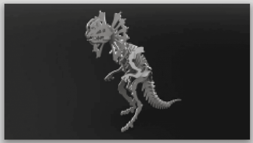 Esquelo armable de dinosaurio — vector para corte CNC