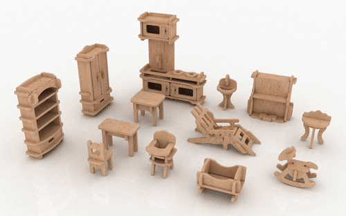 Set de muebles miniatura