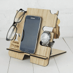 Estación para celular - Vector descarganle para corte CNC y grabado laser gratis | Stanser