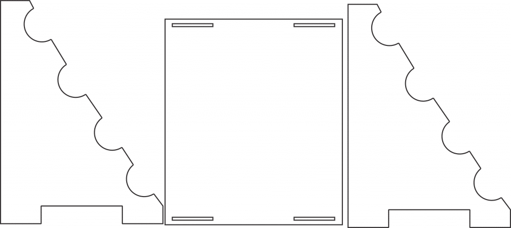 Stand para cilindros porta pulseras — vector para corte CNC