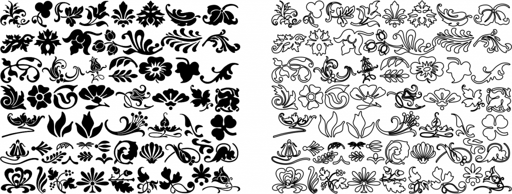 Clip Art marino — vector para corte CNC