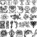 Arreglos florales - Vector SVG DXF para CNC Router y Laser CO2 - Descargable gratis | Stanser