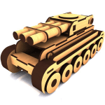Tanque armable completo - Vector descarganle para corte CNC y grabado laser gratis | Stanser