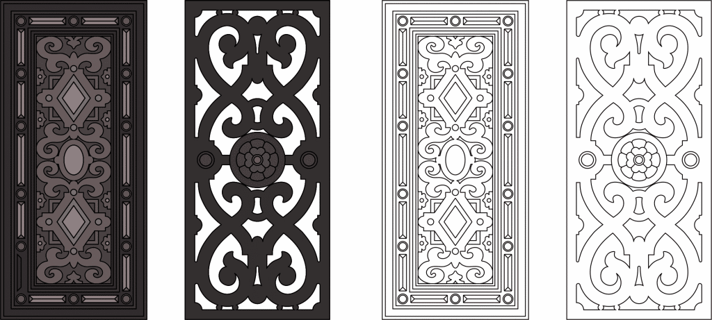 Patron para mueble — vector para corte CNC