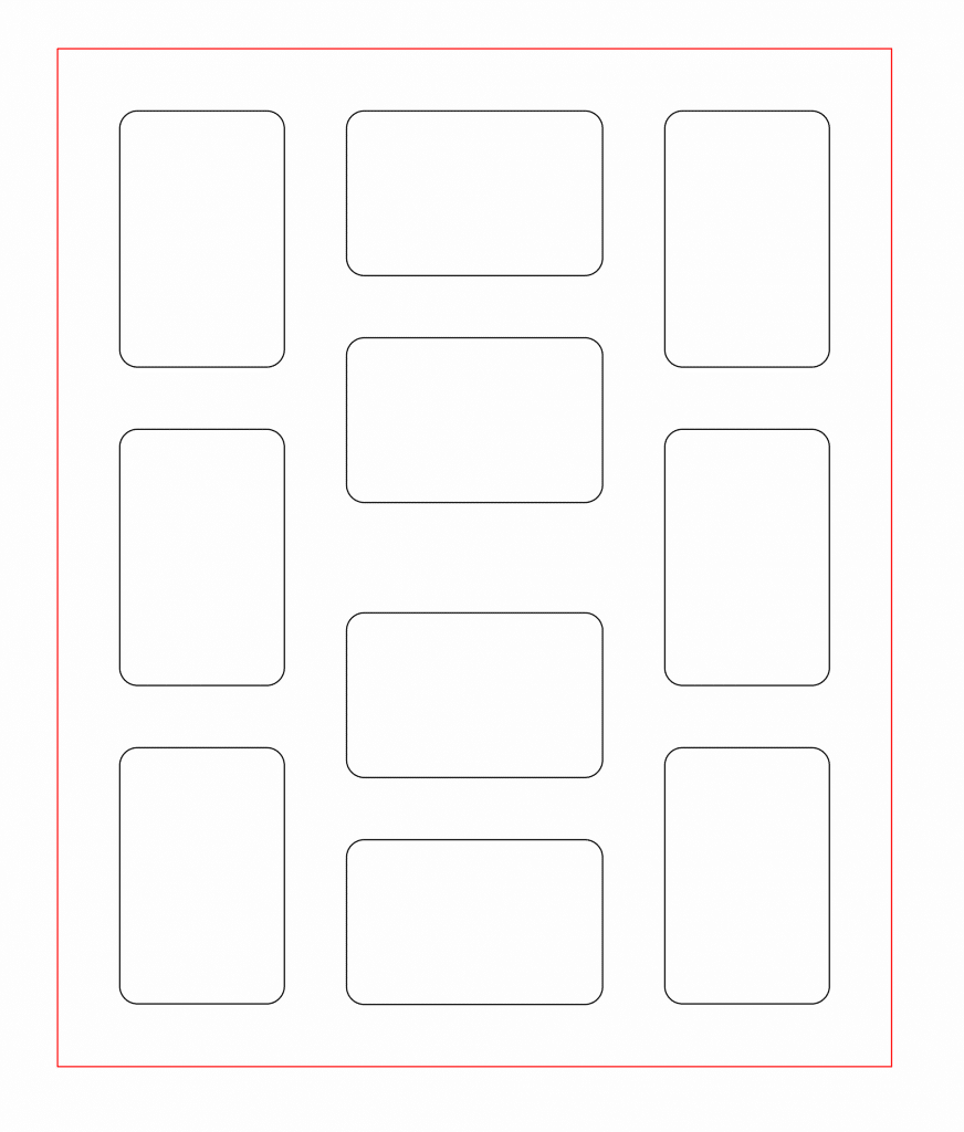 Portarretratos sencillo (10 fotos) — vector para corte CNC