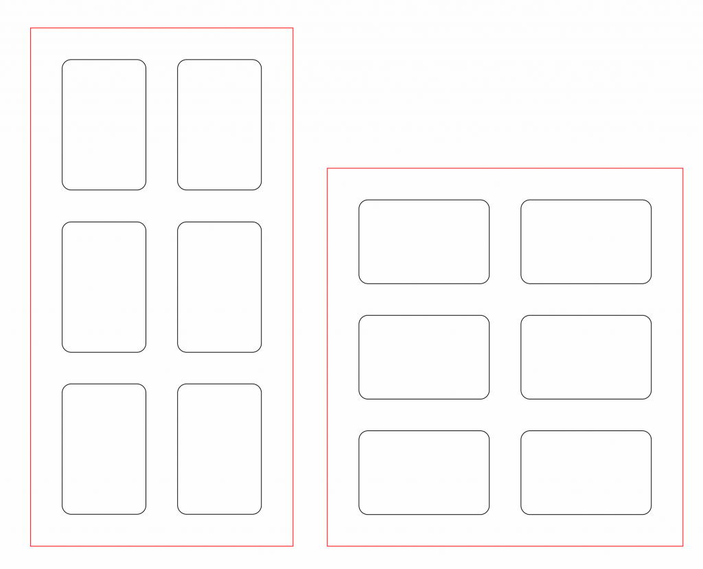 Portarretratos sencillos (6 fotos) — vector para corte CNC