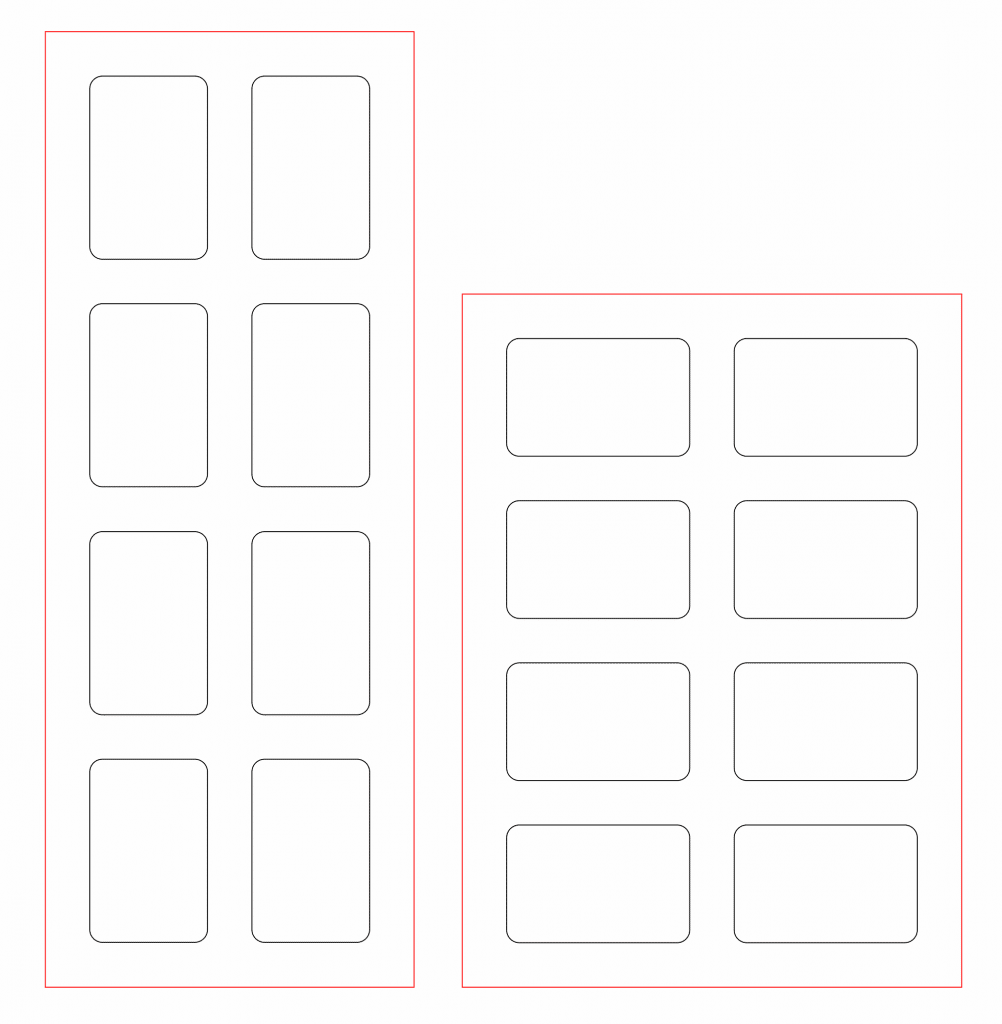 Portarretratos sencillos (8 fotos) — vector para corte CNC