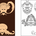 Rostros tallados - Vector SVG DXF para CNC Router y Laser CO2 - Descargable gratis | Stanser