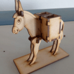 Burro portacubiertos - Vector descarganle para corte CNC y grabado laser gratis | Stanser