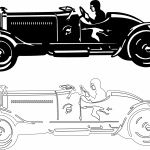 Automóvil clásico - Vector descarganle para corte CNC y grabado laser gratis | Stanser