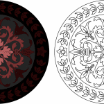 Plato decorativo - Vector SVG DXF para CNC Router y Laser CO2 - Descargable gratis | Stanser