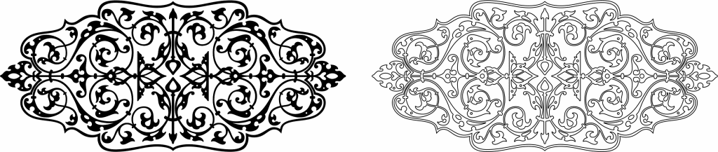 Mesa de incrustración — vector para corte CNC