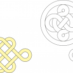 Diseños geométricos entrelazados - Vector descarganle para corte CNC y grabado laser gratis | Stanser