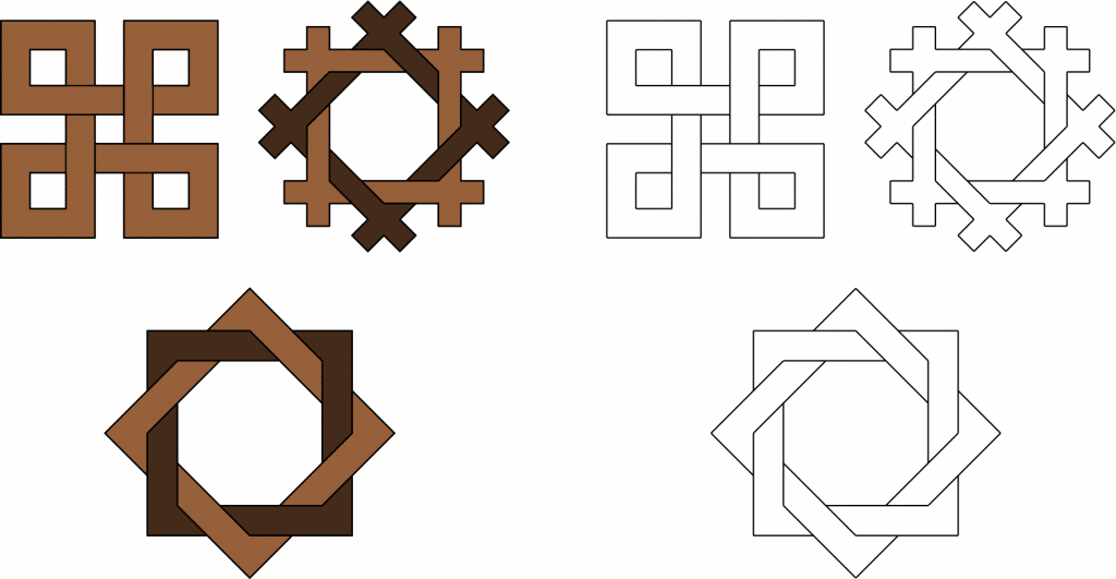 Señales geométricas — vector para corte CNC