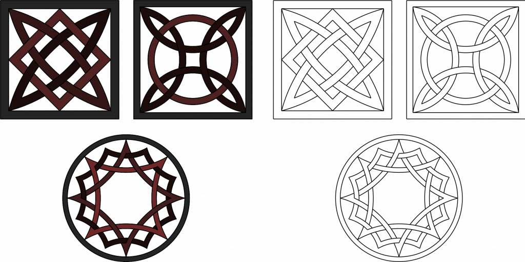 Anagramas — vector para corte CNC