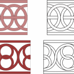Banda con diseño de círculos - Vector SVG DXF para CNC Router y Laser CO2 - Descargable gratis | Stanser
