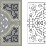 Diseño de azulejo - Vector SVG DXF para CNC Router y Laser CO2 - Descargable gratis | Stanser