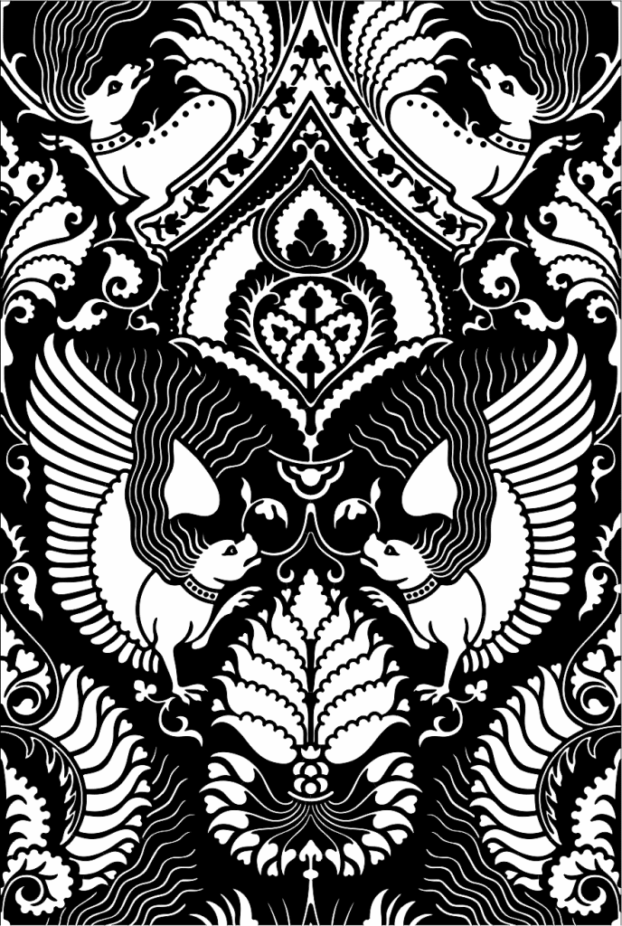 Fondo gótico — vector para corte CNC
