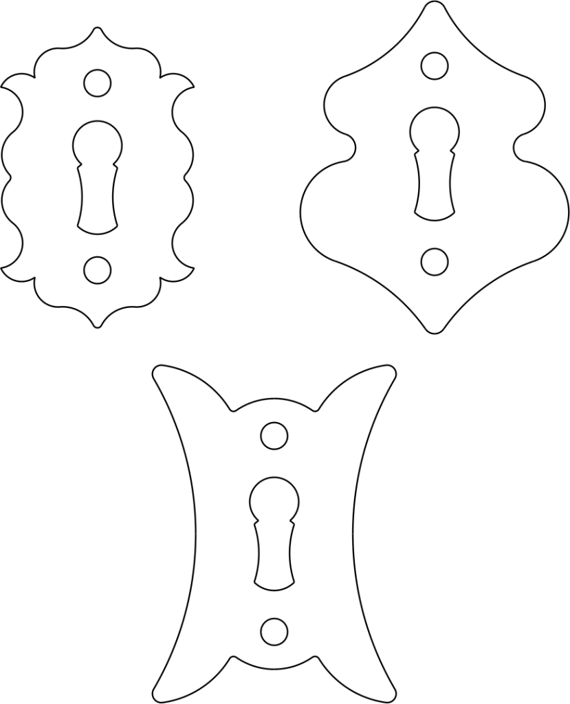 Cerraduras — vector para corte CNC
