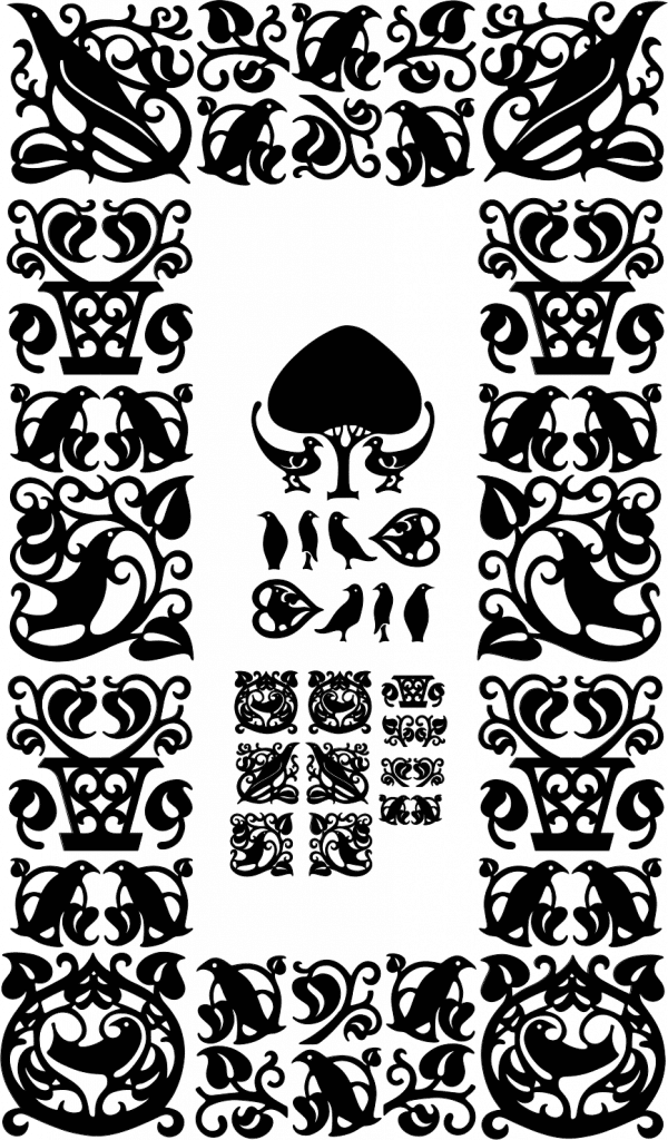 Borde adornado — vector para corte CNC