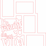 Portarretratos "La razón de mi vida" - Vector descarganle para corte CNC y grabado laser gratis | Stanser