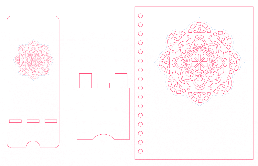 Libreta «Mandala» — vector para corte CNC