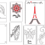 Portadas variadas de libretas - Vector descarganle para corte CNC y grabado laser gratis | Stanser