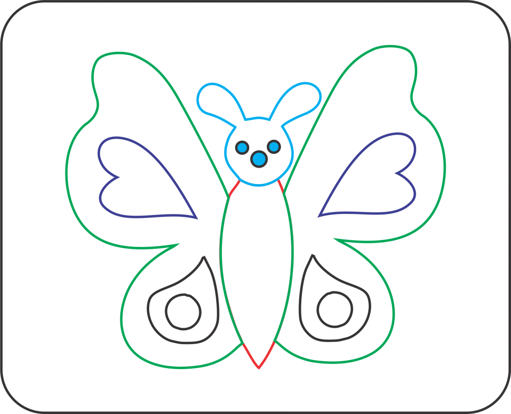 Cuadro de mariposa — vector para corte CNC