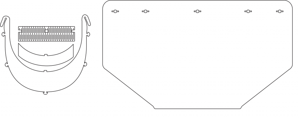 Máscara protectora — vector para corte CNC