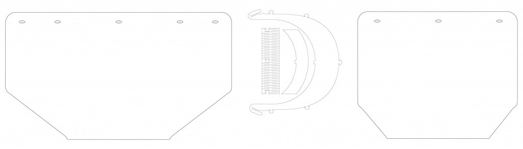 Mascarilla sanitaria — vector para corte CNC