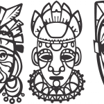 Máscaras Tribales - Vector SVG DXF para CNC Router y Laser CO2 - Descargable gratis | Stanser
